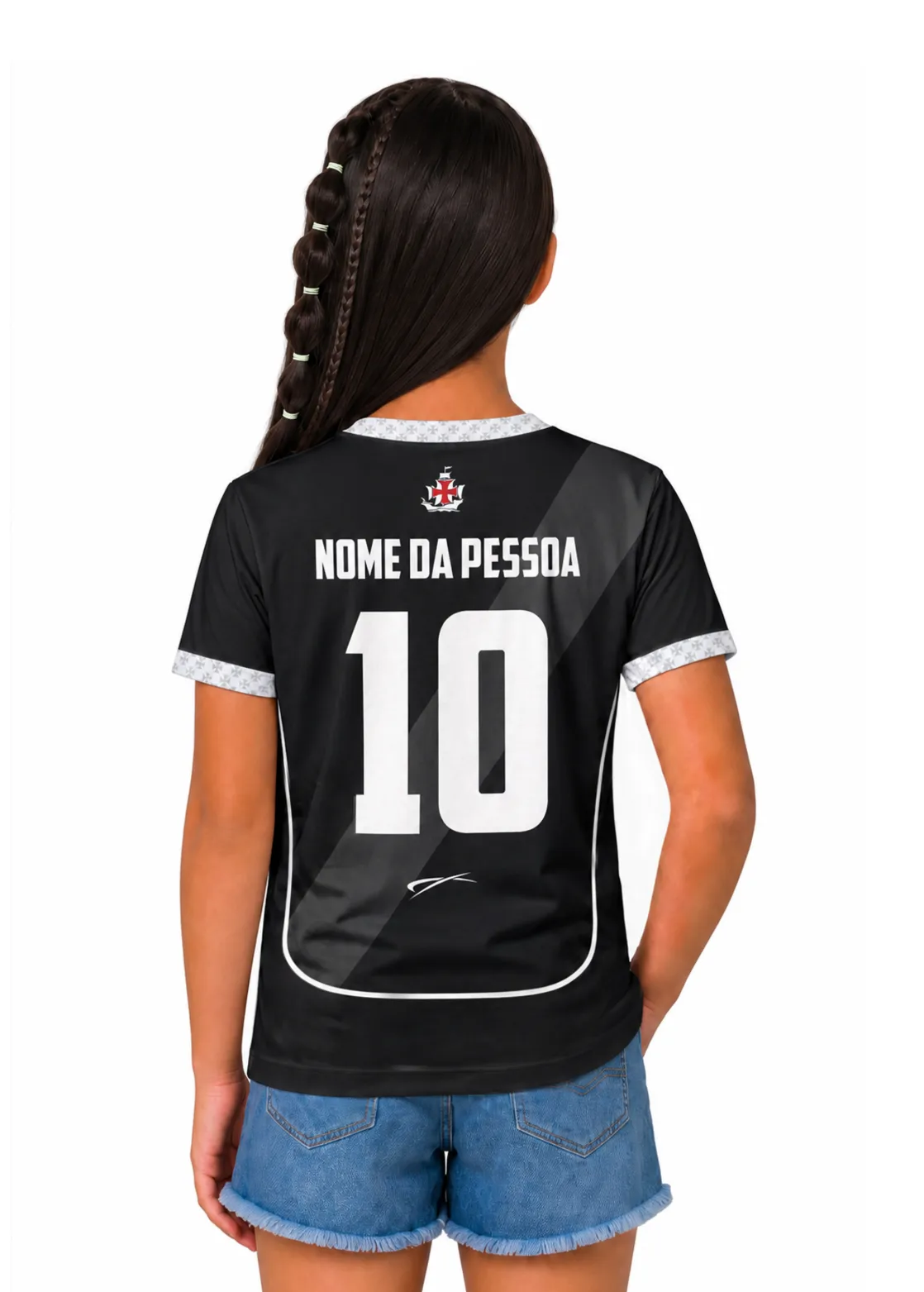 Camisa Infantil Jogador Unissex Vasco da Gama - Branco
