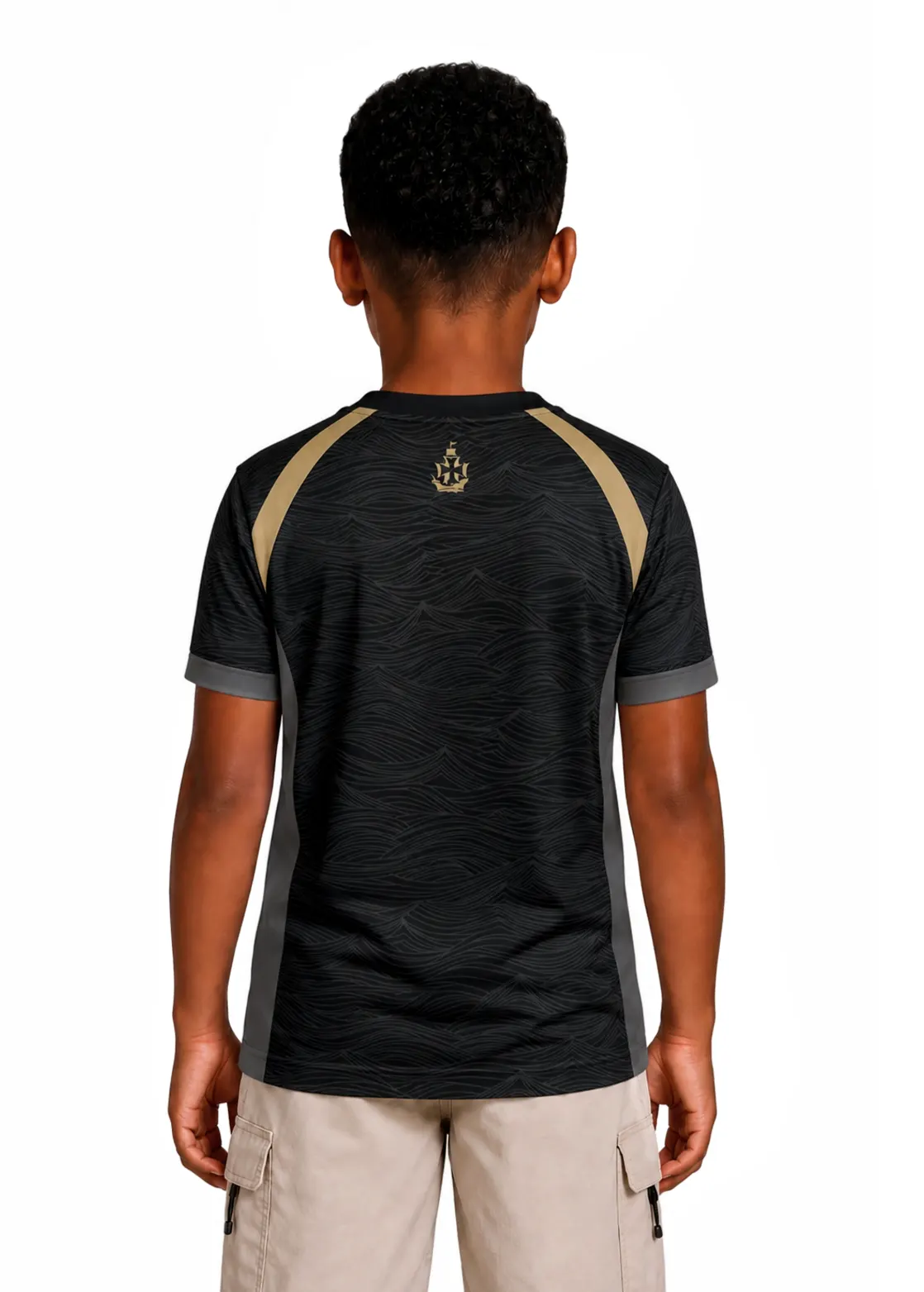 Camisa Infantil Casual Unissex Vasco da Gama - Escura - Branco