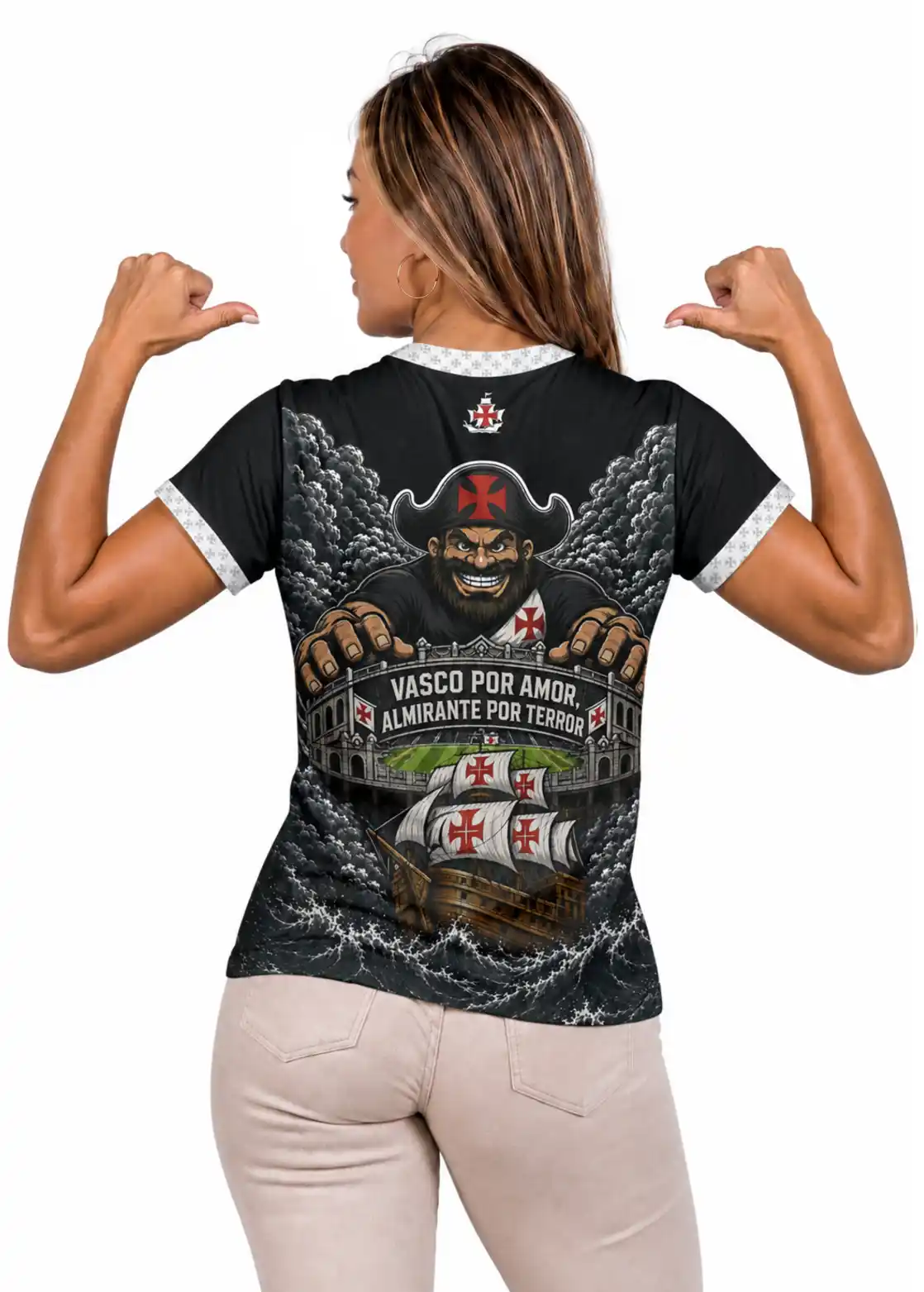 Camisa Torcedor Unissex Vasco da Gama - Branco