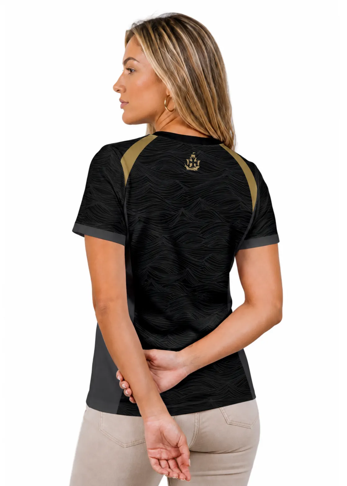 Camisa Casual Unissex Vasco da Gama - Escura - Branco