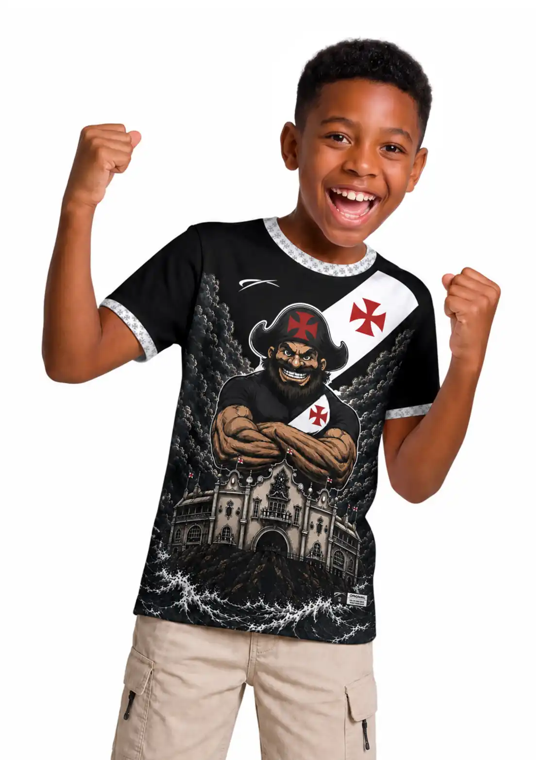 Camisa Infantil Torcedor Unissex Vasco da Gama