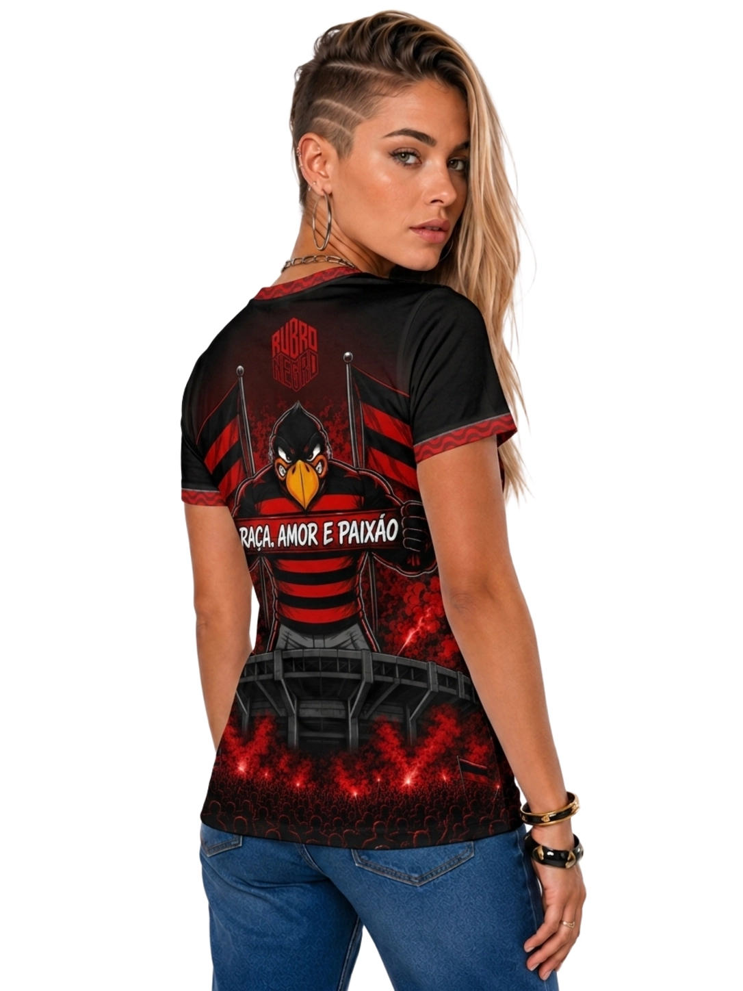 Camisa Rubro Negro Torcedor Unissex - Branco