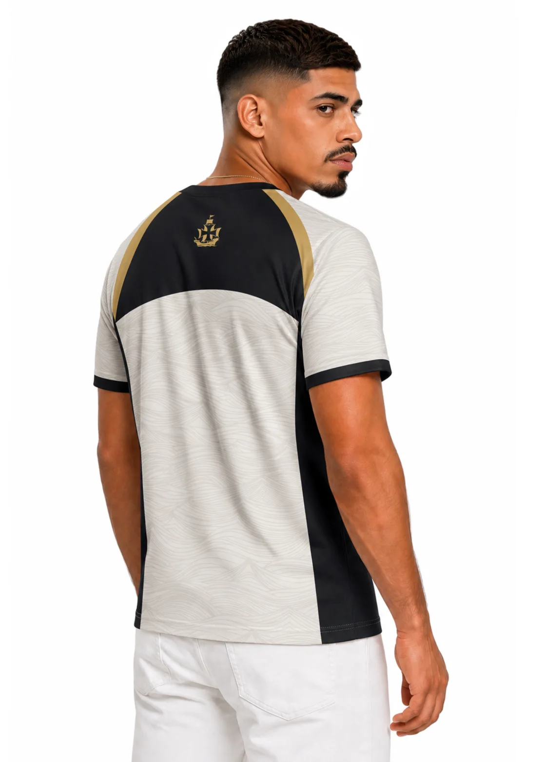 Camisa Casual Unissex Vasco da Gama - Clara - Branco