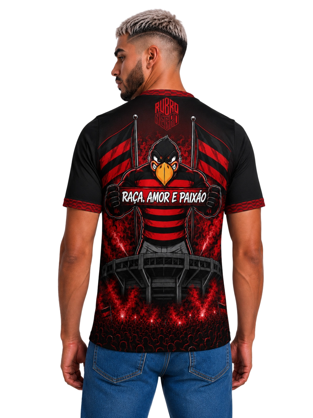 Camisa Rubro Negro Torcedor Unissex - Branco
