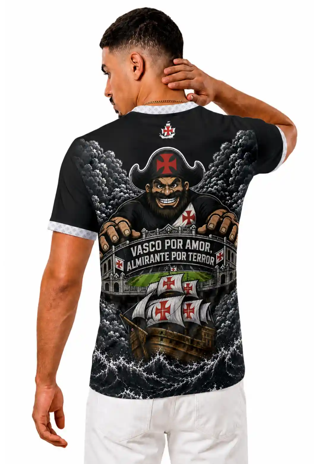 Camisa Torcedor Unissex Vasco da Gama - Branco