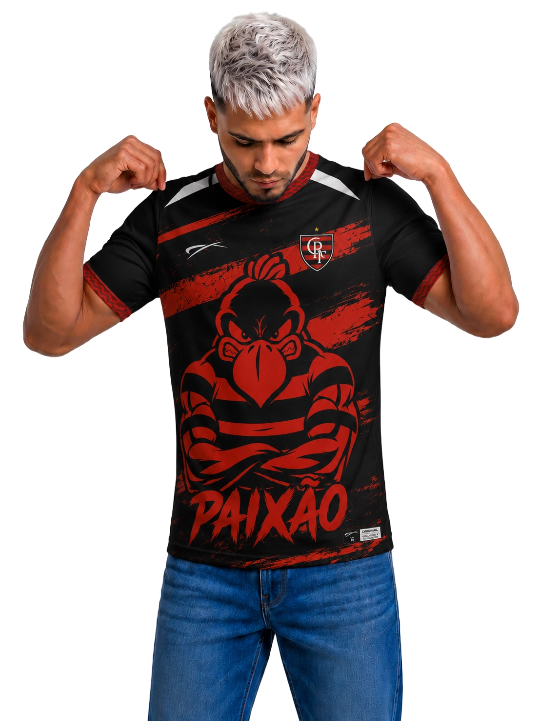 Camisa Rubro Negro Torcedor Unissex