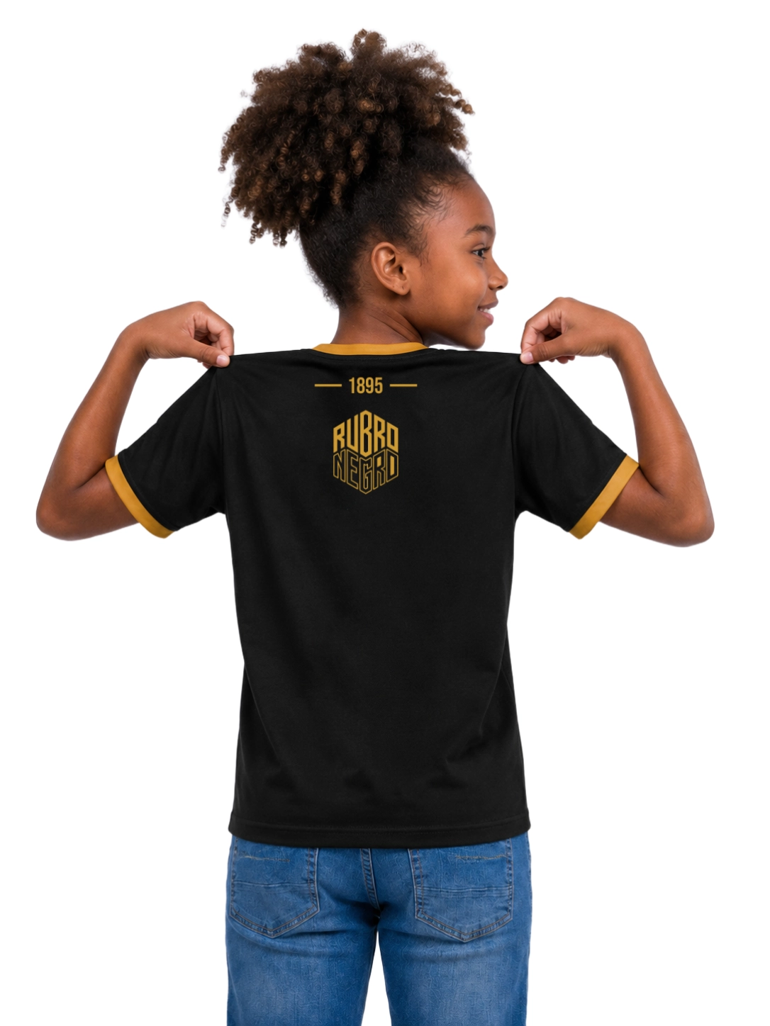 Camisa Infantil Rubro Negro Casual - Branco